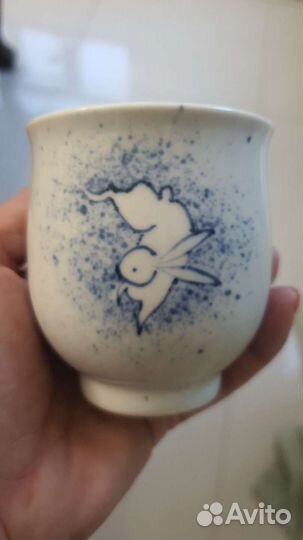 Чайные чашки винтажные с Кроликом, Япония,листайте