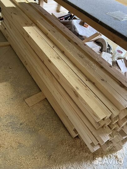 Брусок 50х50х2000 сухой строганый