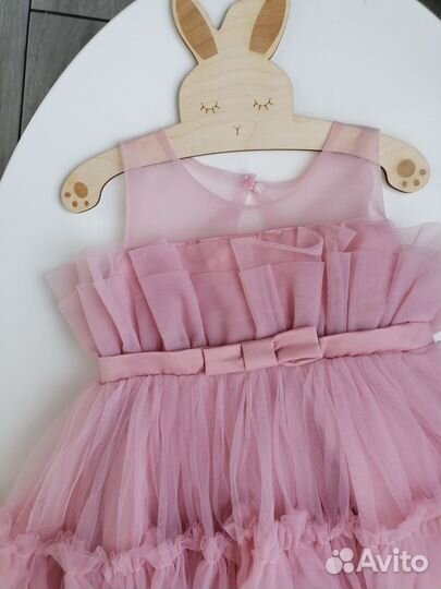 Платье на девочку пышное нарядное 86 92