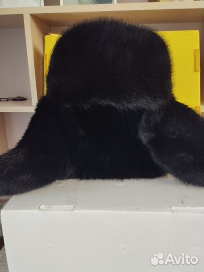 Норковая шапка мужская