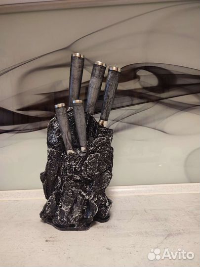 Набор кухонных ножей с подставкой