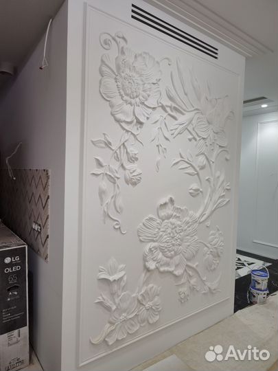 Барельеф, роспись стен, декоративная штукатурка