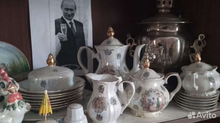 Чайный сервиз Мадонна kahla гдр 30 предметов