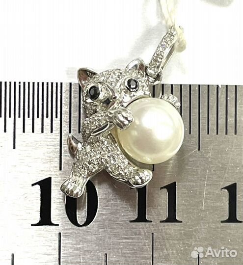 Золотой кулон подвеска с бриллиантами 585