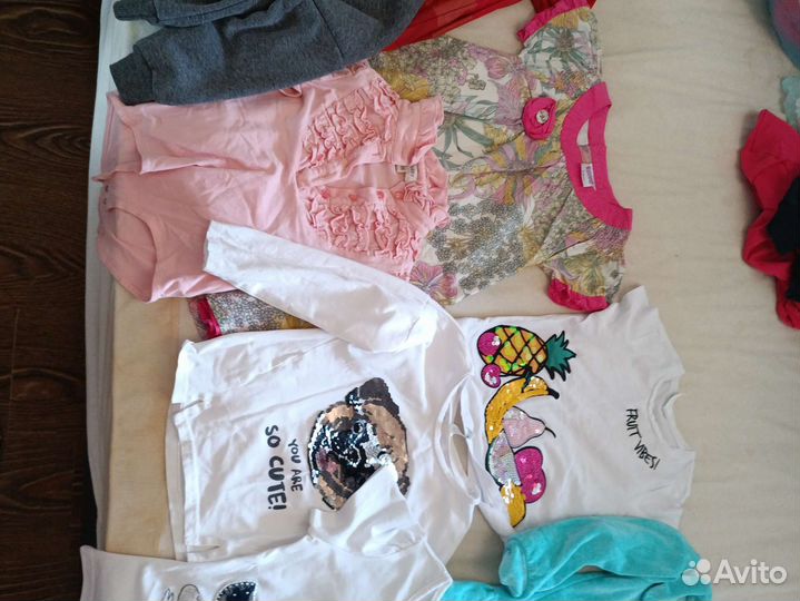 Большой пакет одежды для девочки