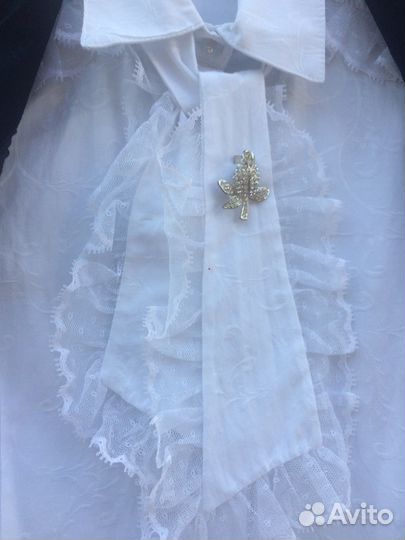 Рубашка и жилетка для школы р.134-140