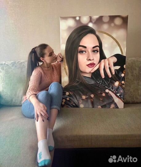 Портрет по фото на холсте в Перми