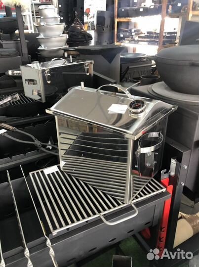 Коптильня из нержавеющей стали 430 1.2 мм. +термом