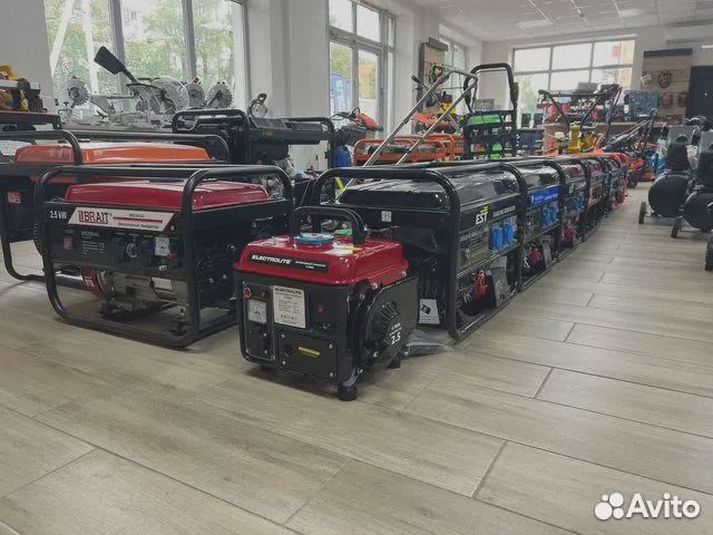 Генератор бензиновый от 1 кВт до 8 кВт, гарантия