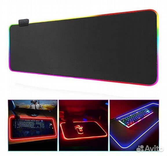 Компьютерный коврик XXL GMS-WT-5 с RGB подсветкой