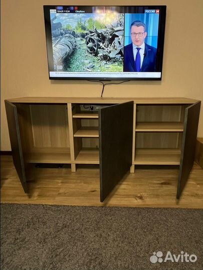 Тумба под тв besta IKEA 180x42x38 см, серый