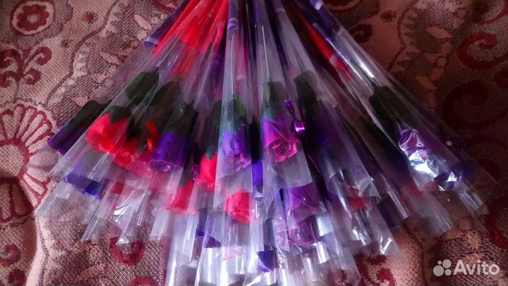 Розы из мыла