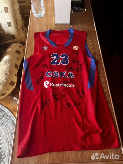 Баскетбольная майка цска 2011 с Автографами
