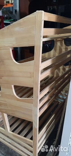 Стеллаж хлебный дерево массив 120/80/70