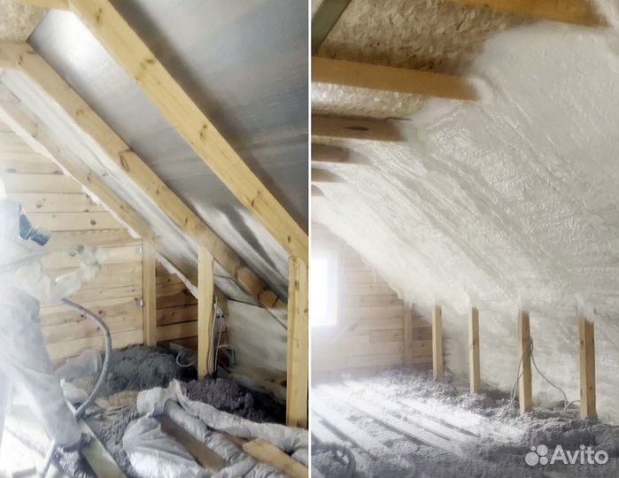 Утепление фасадов, стен, мансард, перекрытий (ппу)