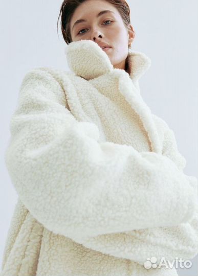 Пальто чебурашка hm, S