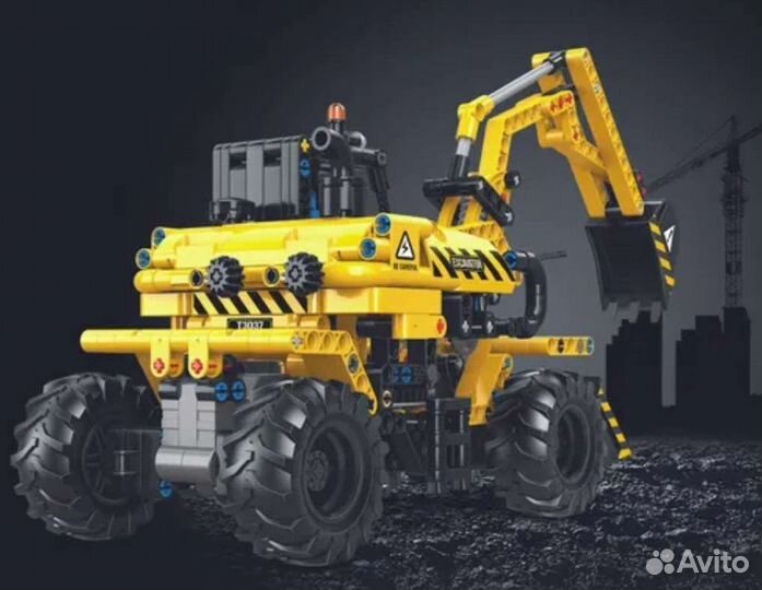 Конструктор Technic экскаватор совместим с лего