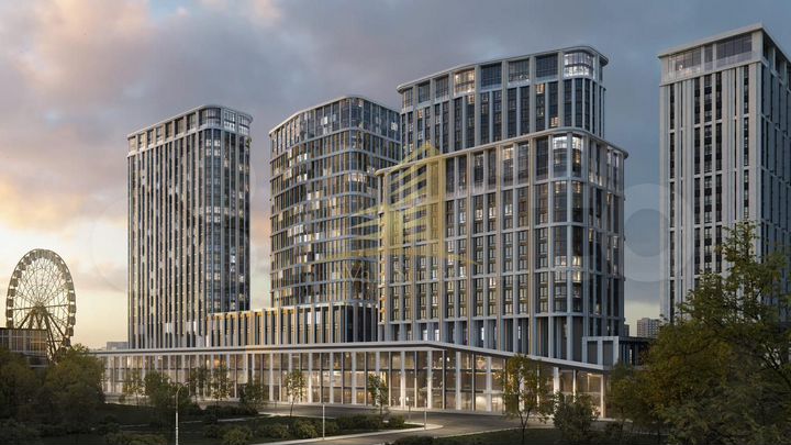 Апартаменты-студия, 74 м², 24/24 эт.