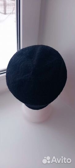 Шапка вязаная мужская чёрная