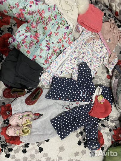 Детские вещи пакетом для девочки 68-74-80