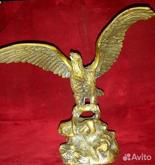 Старинный ястреб, беркут, орёл. Бронза. Редкость