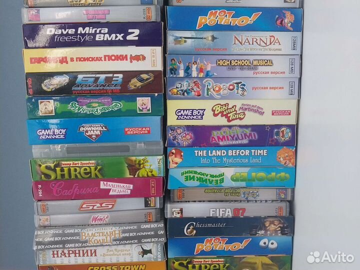 Game boy advance sp картриджи