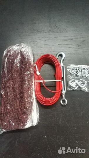 Сетка для бадминтона с крепежом