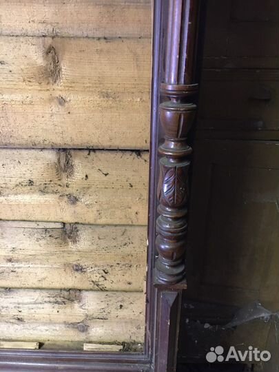 Зеркало старинное антикварное из дерева