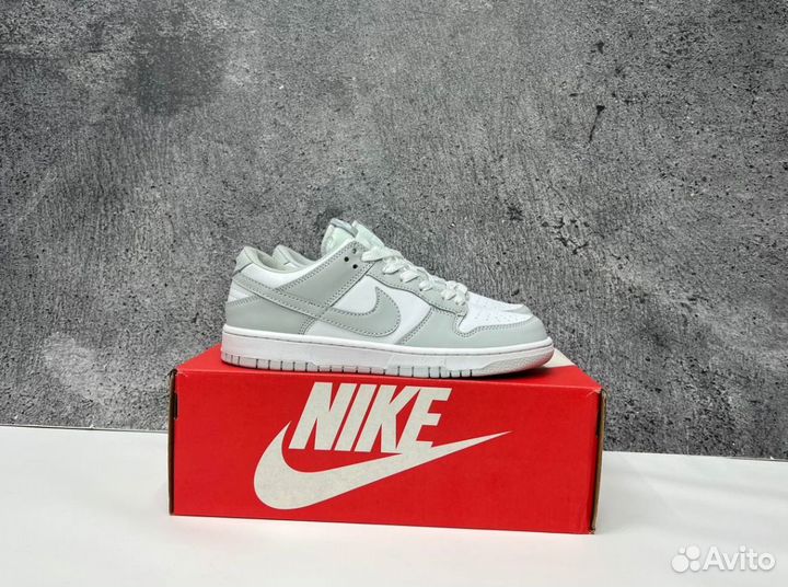 Кроссовки Nike SB Dunk Grey Люкс