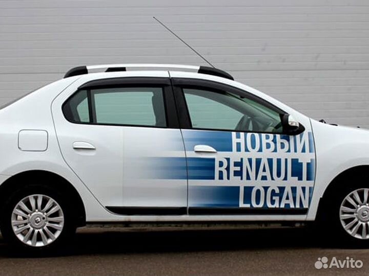 Рейлинги на крышу установка Renault Logan II Resty