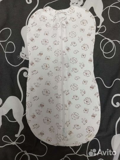 Пеленка кокон на молнии для новорожденных 56