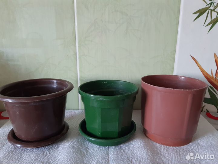 Цветочные горшки бу