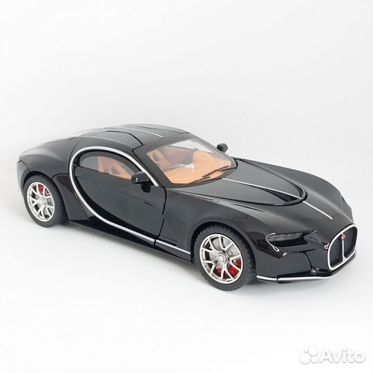 Машина металлическая Bugatti Atlantic свет звук
