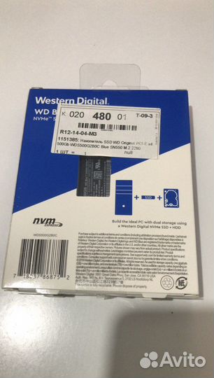 Western digital WD blue SN550 500gb