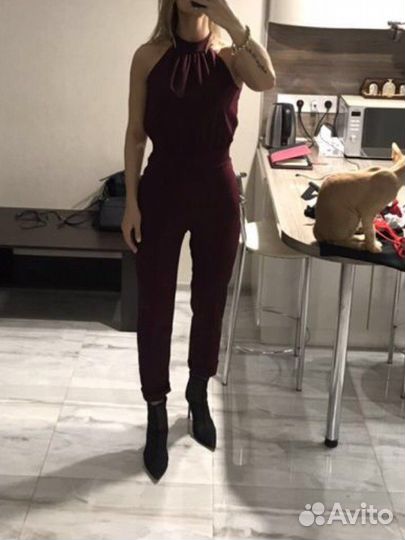 Комбинезон бордовый