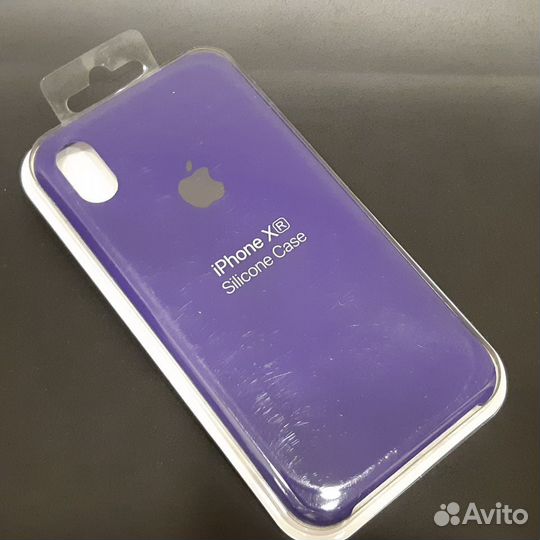 Силиконовый чехол на iPhone XR фиолетовый