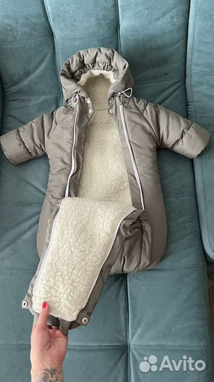 Конверт комбинезон на выписку для мальчика зимний