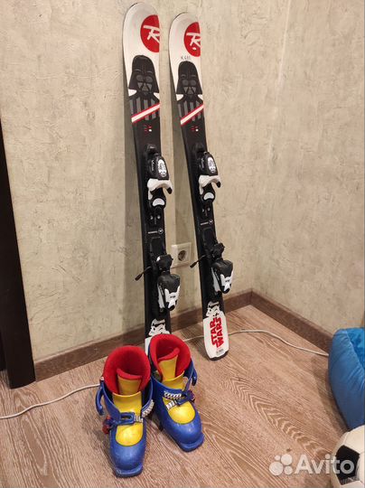 Комплект горные лыжи и ботинки