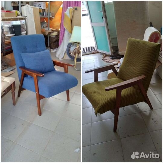 Перетяжка мебели, пошив чехлов, подушек