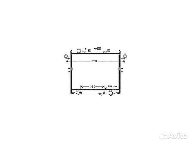 Радиатор охлаждения 1hdfte 4.2 Land Cruiser