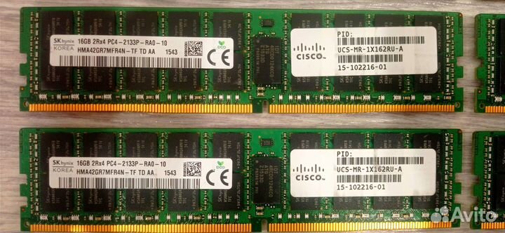 Оперативная память DDR4 REG ECC 8gb/16gb