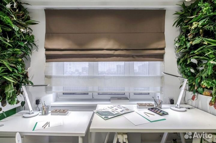 Римские шторы двойные