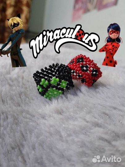 Парные кольца из бисера