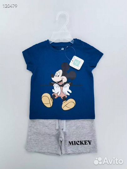 Костюм для мальчика Disney футболка+шорты 98/104