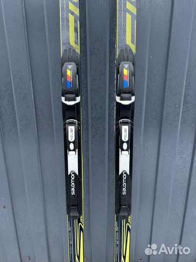 Лыжи беговые fisher коньковые, ботинки Salomon