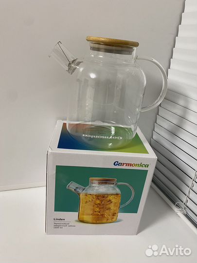 Чайник заварочный стеклянный новый