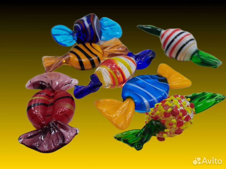 П.5839 Муранское стекло Конфеты в ассортименте