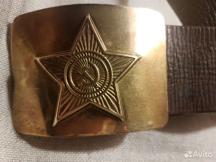 Пряжка со звездой, ссср, латунь
