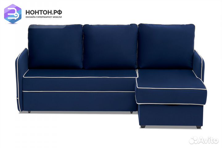 Диван угловой дельфин Энерджи темно-синий