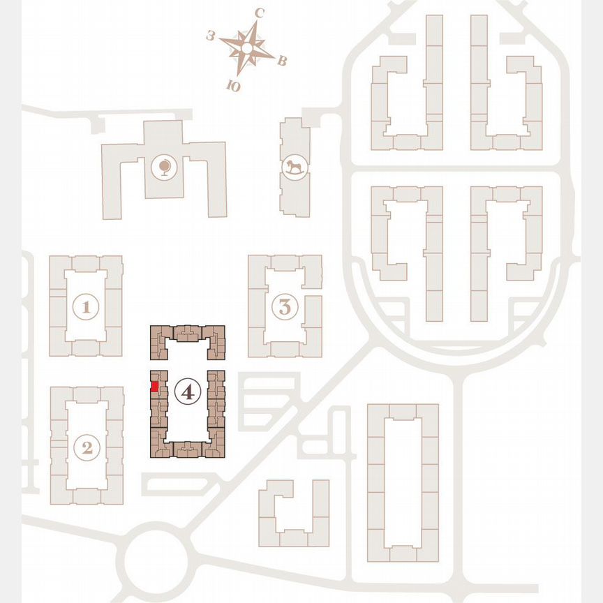 2-к. квартира, 52,5 м², 4/4 эт.